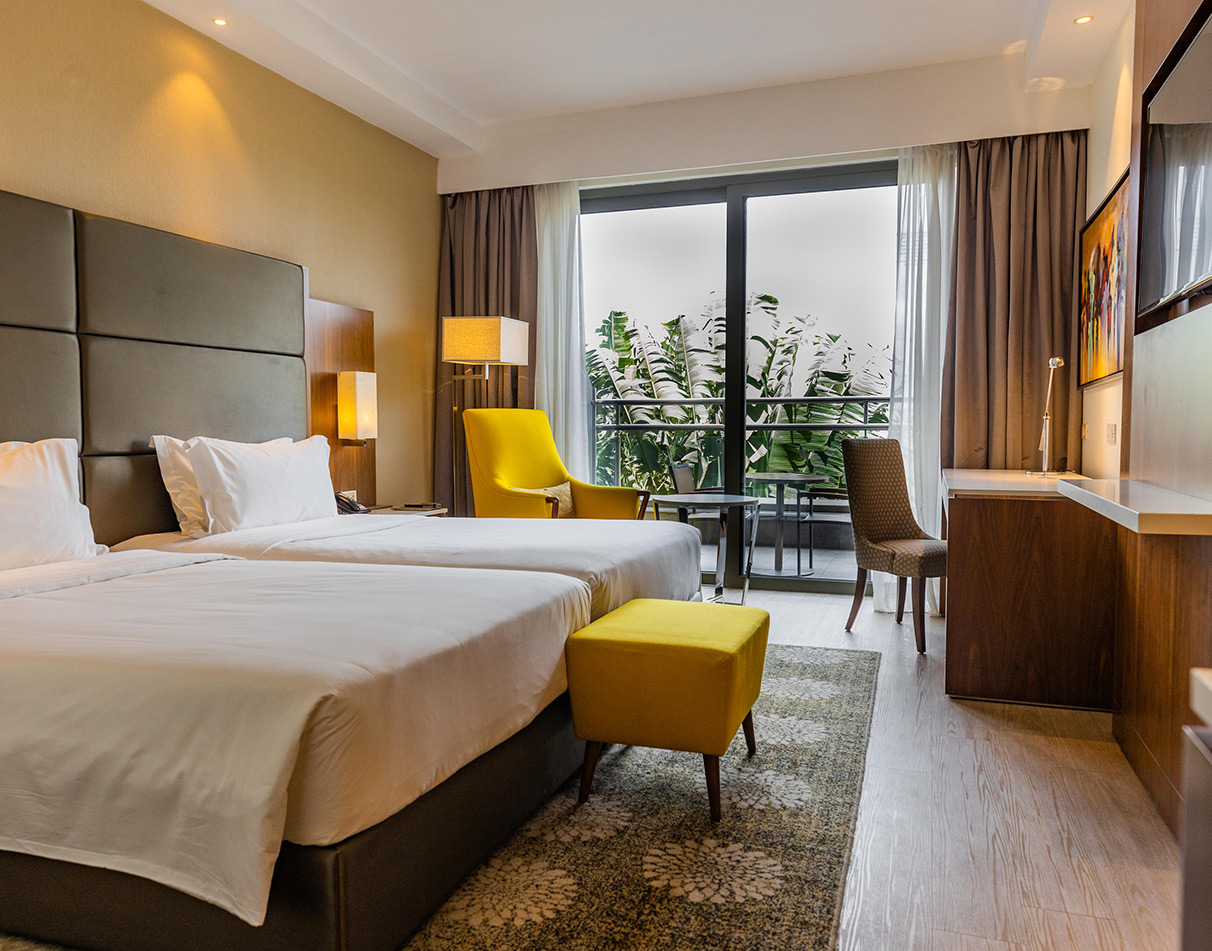 Double room at Crowne Plaza Airport Hotel in Nairobi