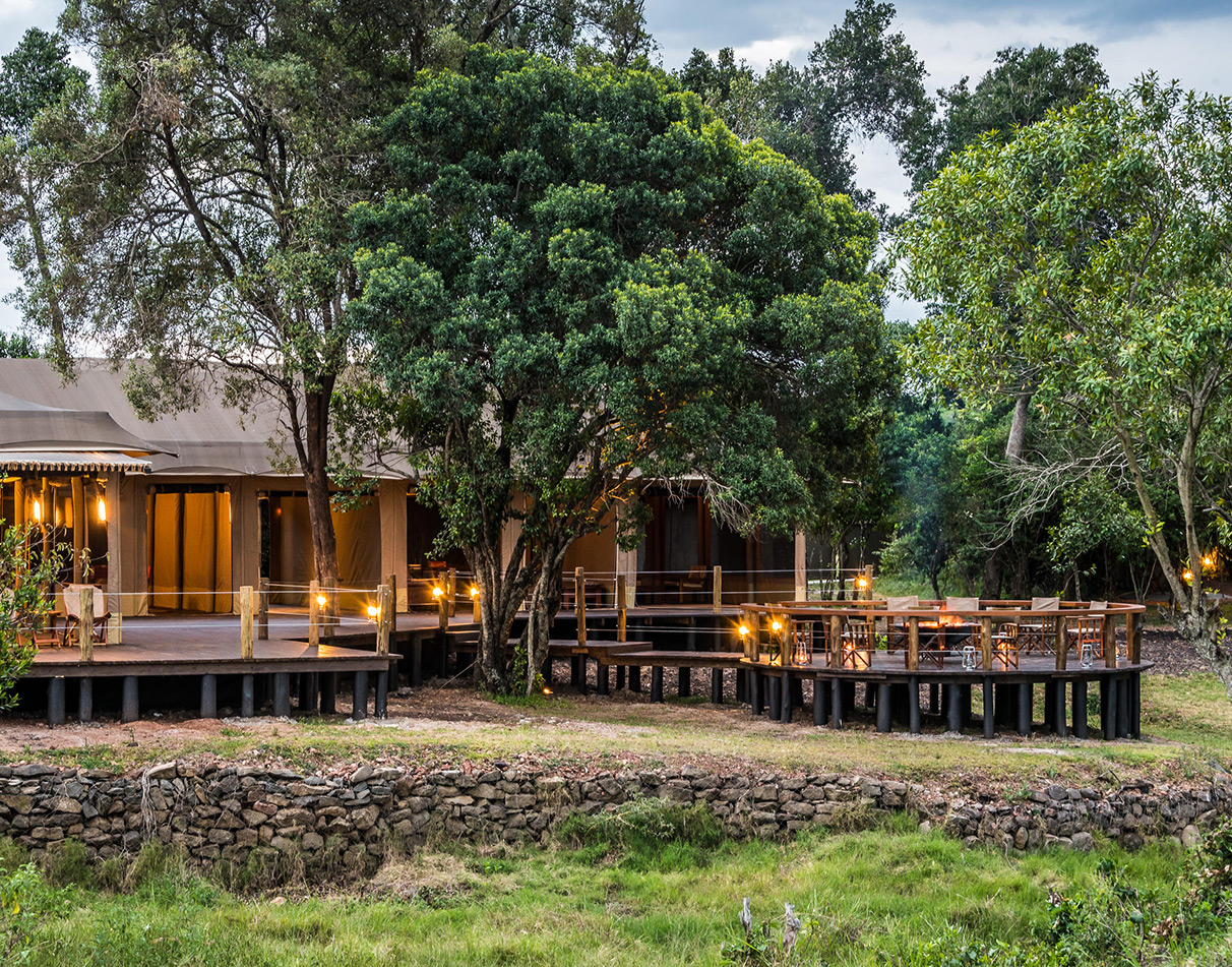 Main area exterior of Entim Mara Camp