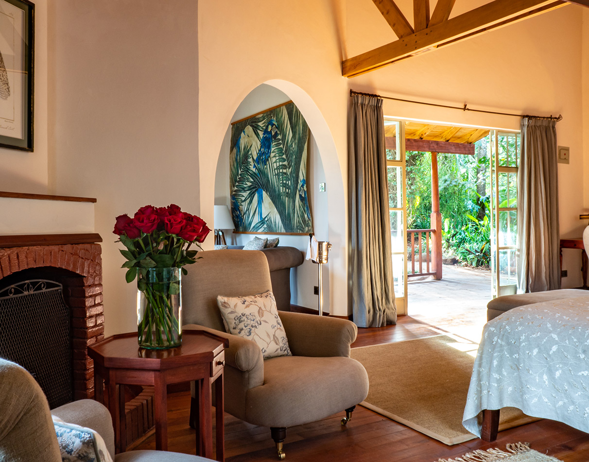 Honeymoon suite at Kaen Blixen Coffee Gardens