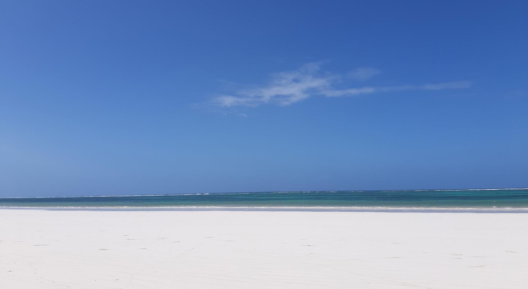 White sand and the blue indian ocean at Diani, Kenya. White sand and the blue indian ocean at Diani, Kenya.