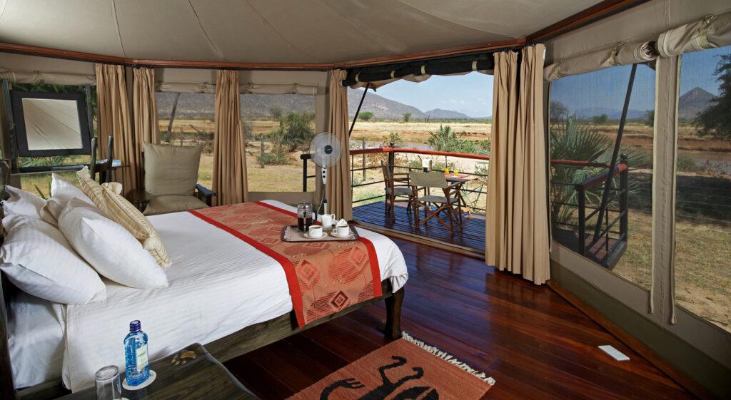 A picture of the rooms at Ashnil Samburu Camp in Samburu, Kenya.